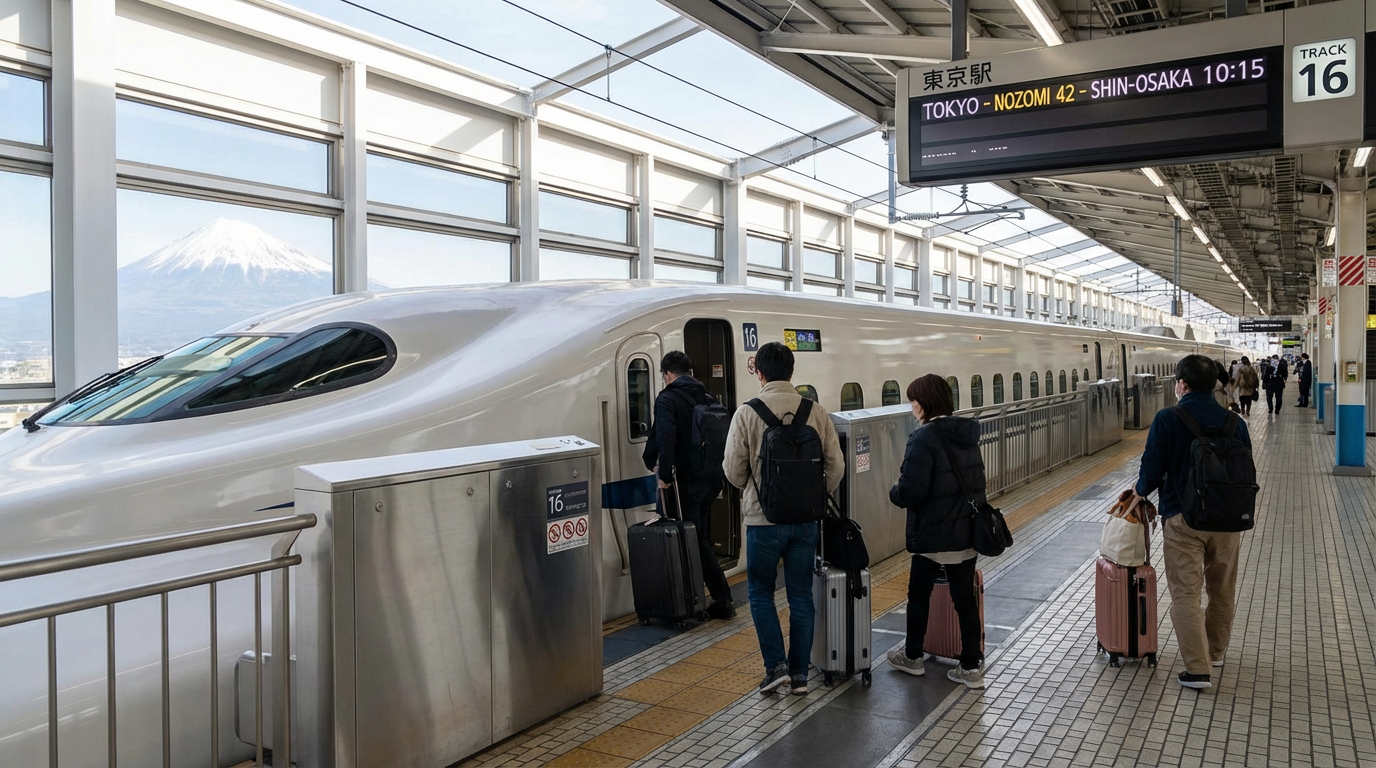 Shinkansen Bullet Train to Osaka