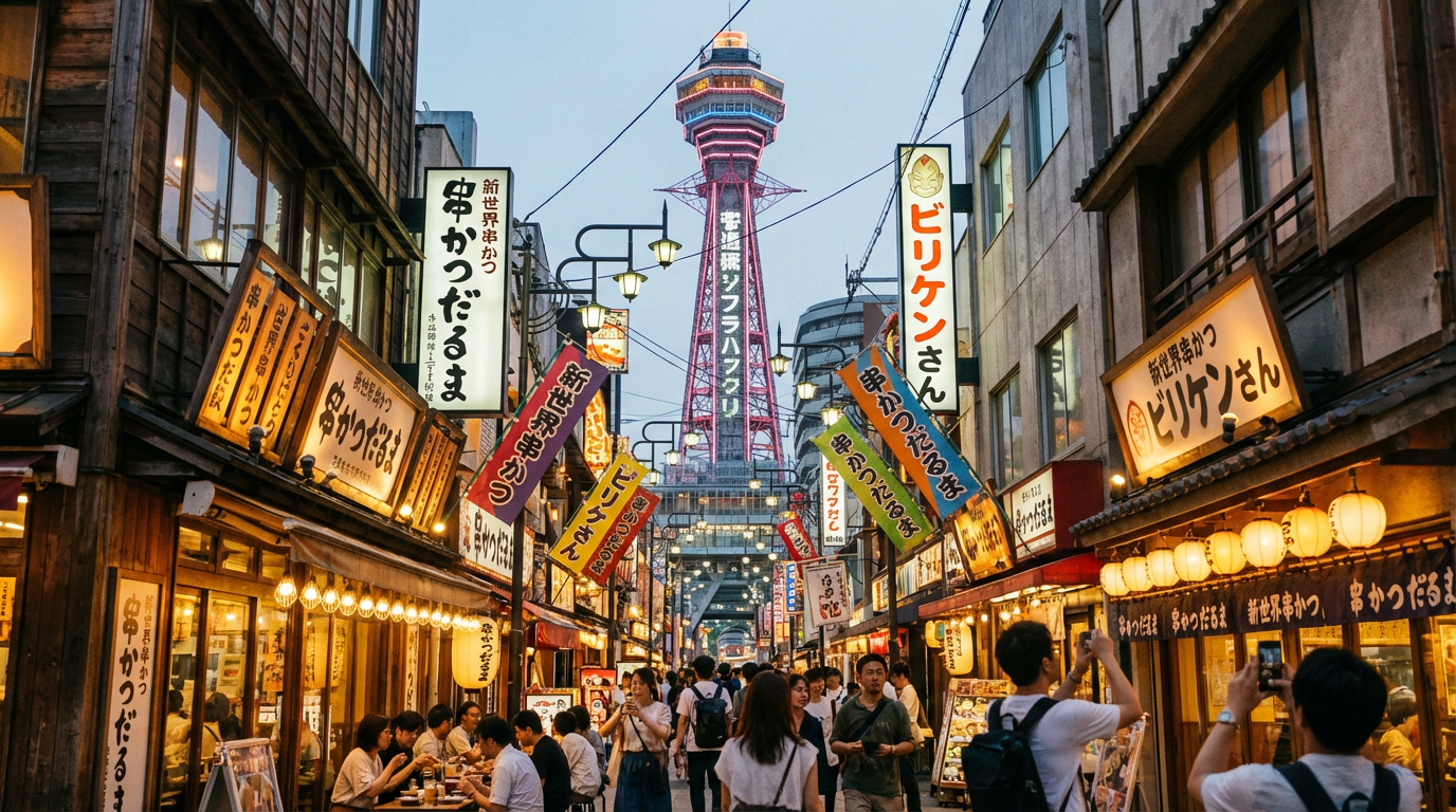 Shinsekai & Tsutenkaku Tower